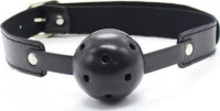 Breath hole ball gag (black)