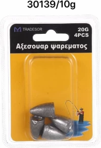 Tradesor Βαρίδιο Μολύβδου 10g 4τμχ