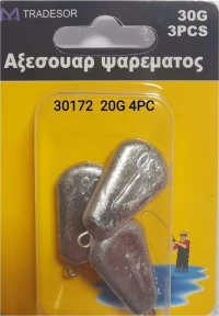 Tradesor Βαρίδιο Μολύβδου 20γρ 4τμχ
