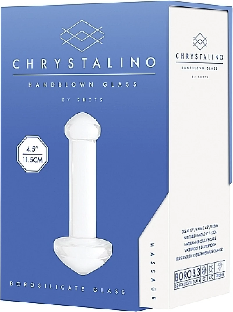Shots Chrystalino Massage 11.6cm White