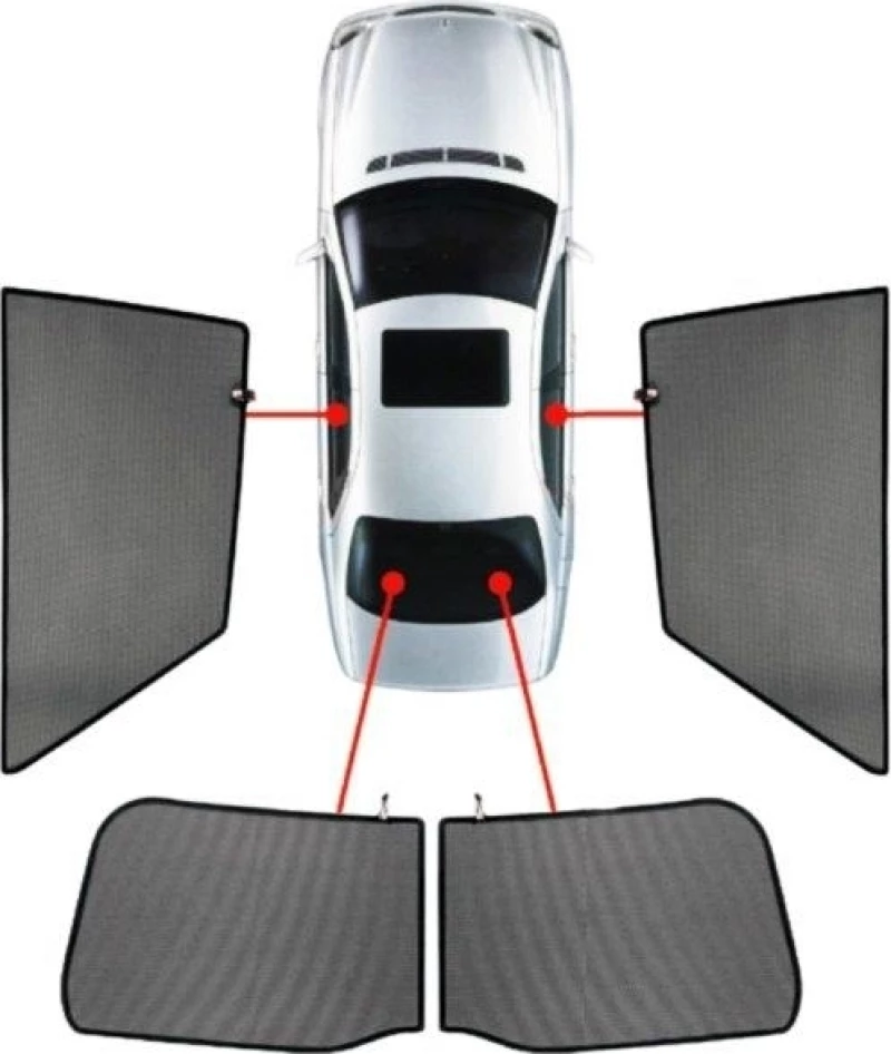 CarShades Πλαϊνά Σκίαστρα Σετ VW Jetta 2011+ 4D 4τμχ