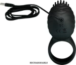 Pretty Love Hedda Silicone Rotating Teaser Cockring 3.3cm Black