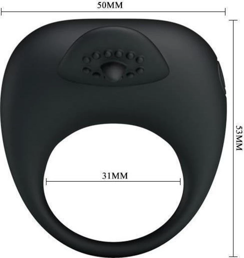 Pretty Love Stimulating Tonguo 3.1cm Black