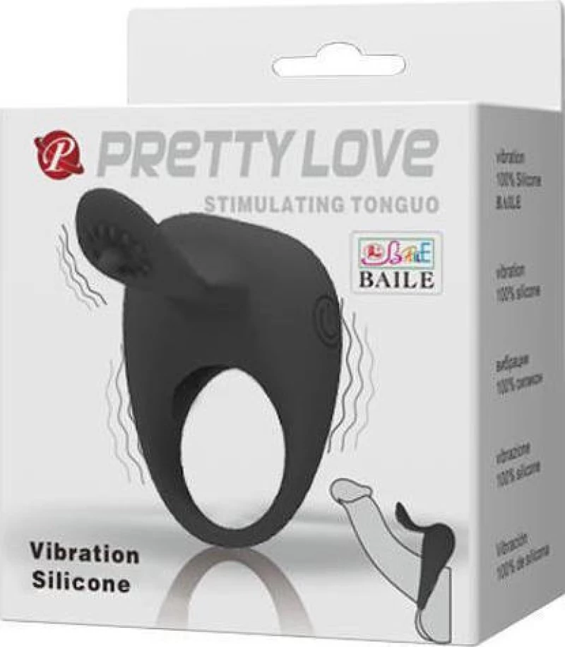 Pretty Love Stimulating Tonguo 3.1cm Black