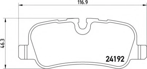Σετ τακάκια, δισκόφρενα BREMBO P44013
