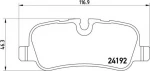 Σετ τακάκια, δισκόφρενα BREMBO P44013