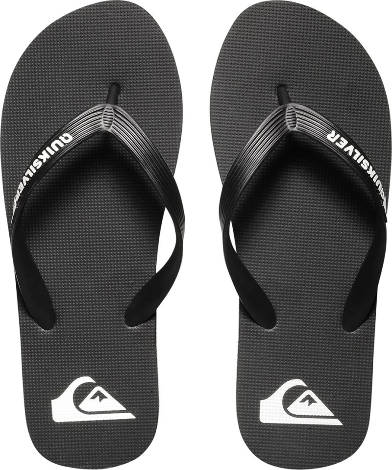 Quiksilver Molokai - Flip-Flops For Boys (Aqbl100277) - Black/White