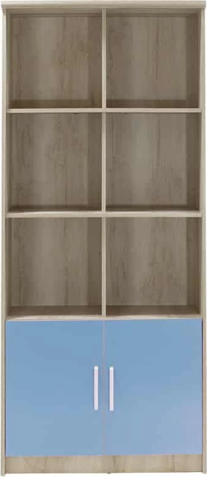 Βιβλιοθήκη Looney Castillo-Μπλε 80.5x36.5x183.5cm