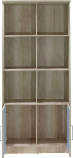 Βιβλιοθήκη Looney Castillo-Μπλε 80.5x36.5x183.5cm