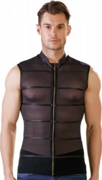 Powernet Sleeveless Shirt With Wetlook Stripes
