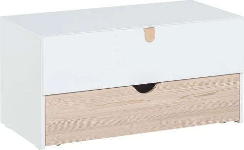Συρταριέρα Stige Λευκό - Φυσικό 94x49x47cm