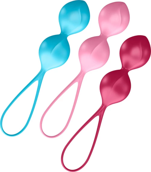 Satisfyer | V Balls Kegel Set of 3 - Turquoise/Red/Pink
