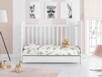 Dimcol Σεντόνι Κούνιας Baby 04 με Λάστιχο 70x140cm White