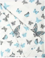Dimcol Σετ Σεντόνια Κούνιας Butterfly 120x160cm 56 Sky Blue