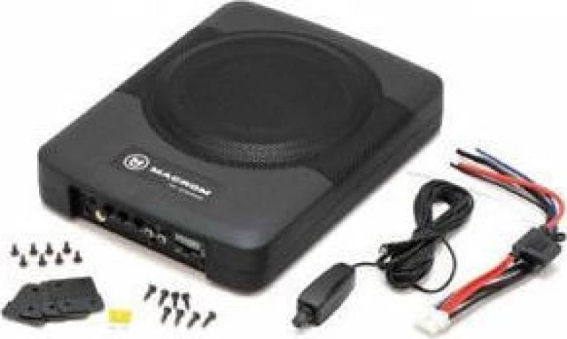 Macrom M-Sw800 Extra Slim Ενεργό Subwoofer Αυτοκινήτου Ισχύος 200W Rms