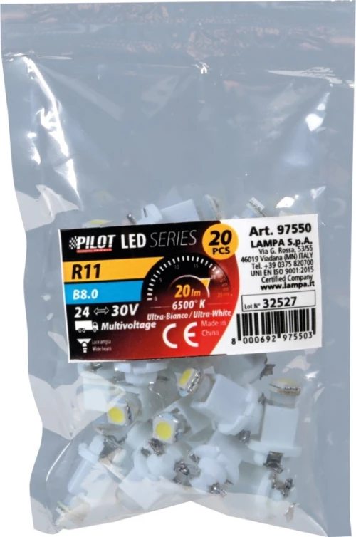 Lampa R11 White 24V 20τμχ