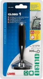 Κεραια Globo 1 12V 130Mm Για Ψηφιακη Tv 300Cm Καλωδιο