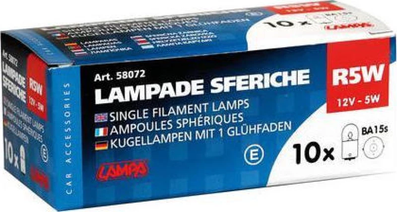 Lampa R5W Single Filament Lamp 12V 10τμχ