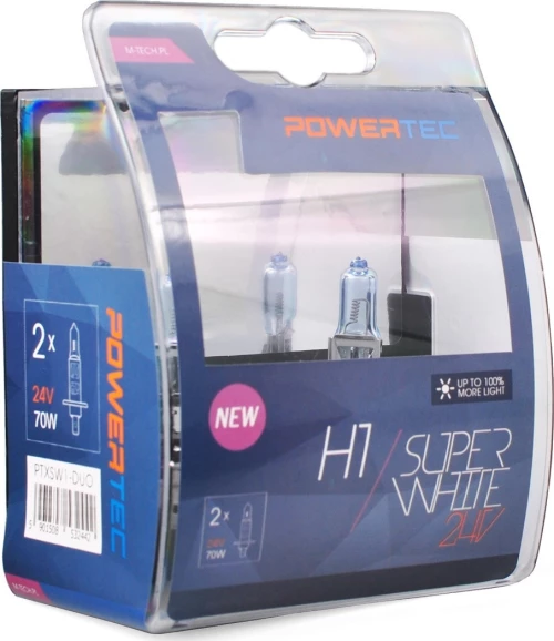 M-Tech H1 Powerteck SuperWhite Blister 24V 2τμχ