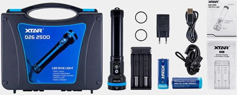Xtar - D26 Καταδυτικός Φακός Led 2500Lm