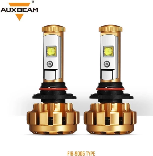 AUXBEAM 2pcsset 9005 F-16 Series LED Headlight Bulbs - 6000K 6000LM