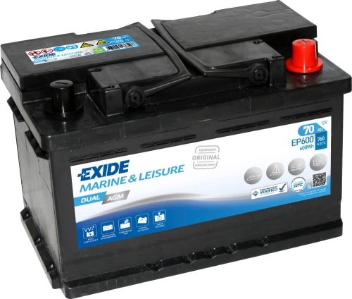 Exide Marine 70Ah EP600
