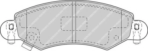 Ferodo Σετ Τακάκια Εμπρός 4τμχ για Opel Agila Suzuki Wagon R+