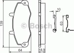 Bosch Σετ Τακάκια Εμπρός 4τμχ για Ford