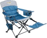 Καρέκλα Σπαστή Με Υποπόδιο Oztrail Μπλε Monarch Footrest D
