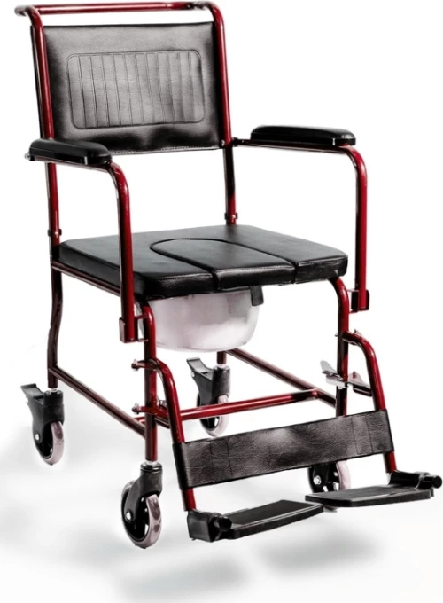 Alfa Care AC-33 Αναπηρικό Αμαξίδιο Τουαλέτας Μπορντώ