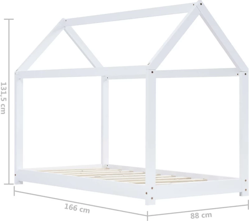 House Μονό Λευκό 160x80
