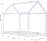 House Μονό Λευκό 160x80