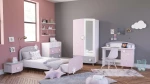 Liana Μονό Γκρι/Ροζ 200x90