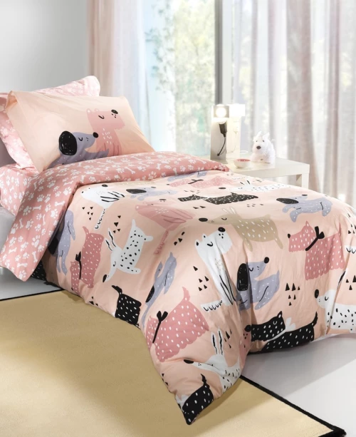 Saint Clair Παπλωματοθήκη Doggy 160x220cm Pink