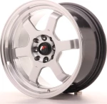 Japan Racing Wheels JR12 16x8 ET15 (4x100/114) Hyper Silver/Machined Lip