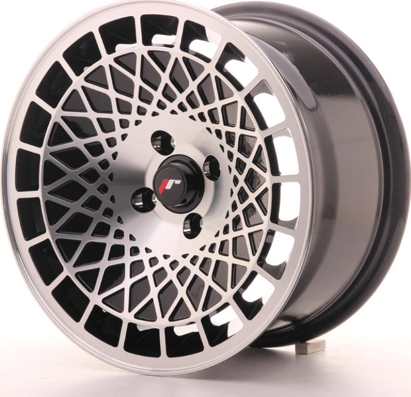 Japan Racing Wheels JR14 15x8 ET20 (4x100) Gloss Black/Machined Face