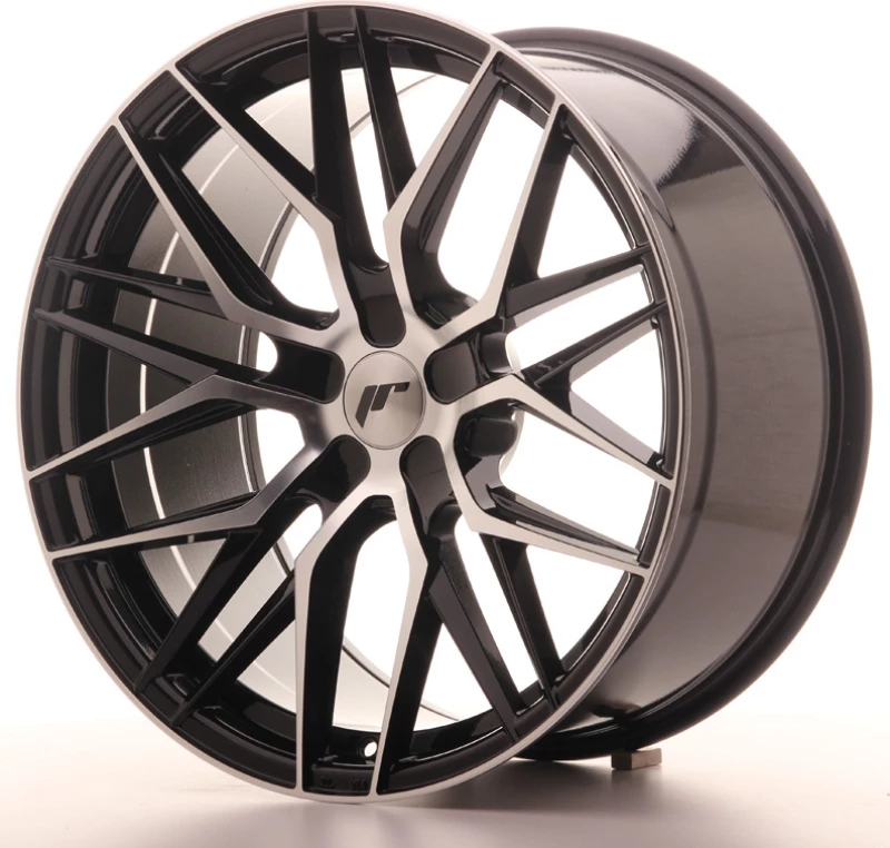 Japan Racing Wheels JR28 20x10 ET20-40 Gloss Black Machined Face