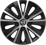 Versaco Σετ Τάσια Αυτοκινήτου Rapide με σήμα Volvo 4τμχ 16" Μαύρο/Ασημί