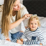 Babyono Μαλακή Φυσική Βούρτσα & Χτένα Mint