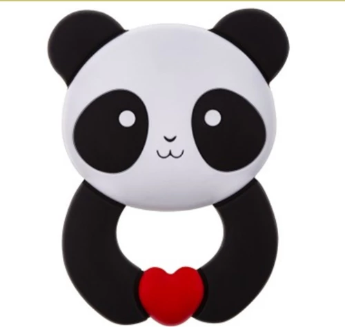 Akuku Μασητικό Σιλικόνης Panda 3+ μηνών