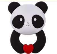 Akuku Μασητικό Σιλικόνης Panda 3+ μηνών
