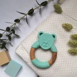 Nibbling Ted Bear Mint 3+ μηνών