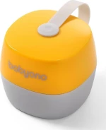 Babyono Θήκη πιπίλας Yellow & Grey