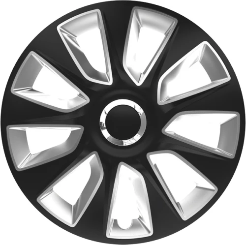 Auto Gs Σετ Τάσια Αυτοκινήτου Stratos RC 4τμχ 14" Μαύρο/Ασημί