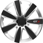 Auto Gs Σετ Τάσια Αυτοκινήτου GTX Carbon 4τμχ 13" Μαύρο/Ασημί