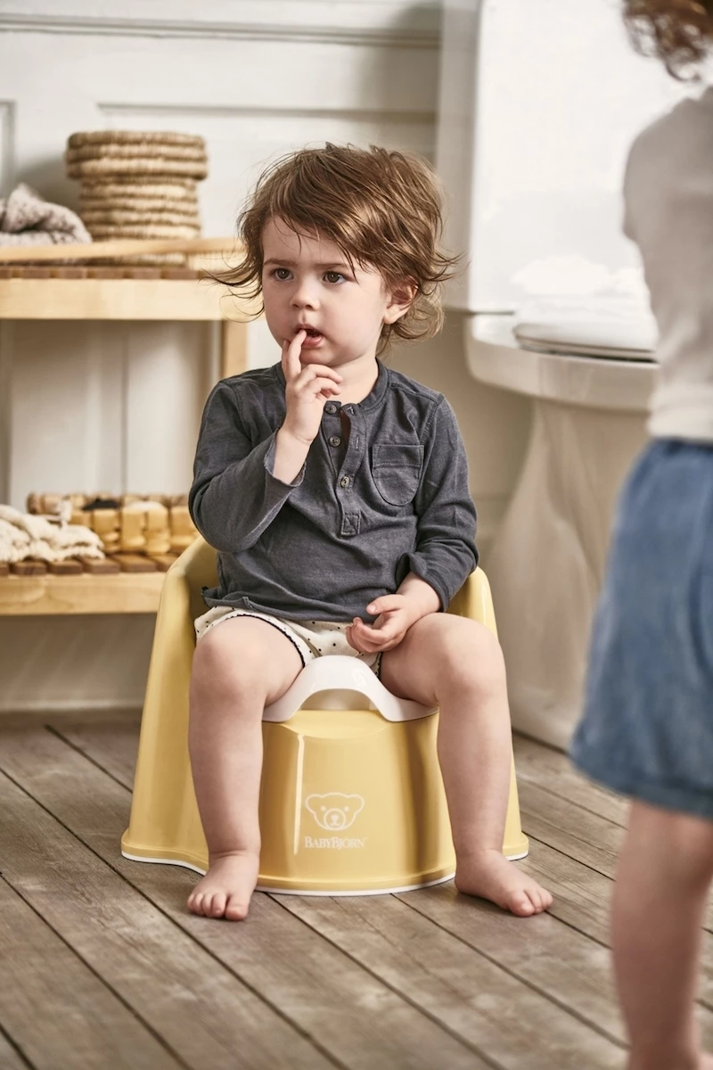 BabyBjorn Potty Chair Deep Green/White