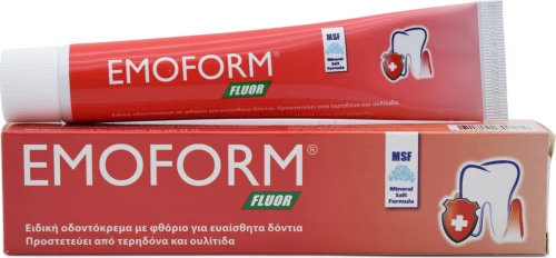 Emoform Fluor Swiss Toothpaste 50ml Οδοντόκρεμα με Φθόριο