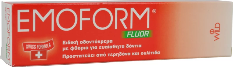 Emoform Fluor Swiss Toothpaste 50ml Οδοντόκρεμα με Φθόριο