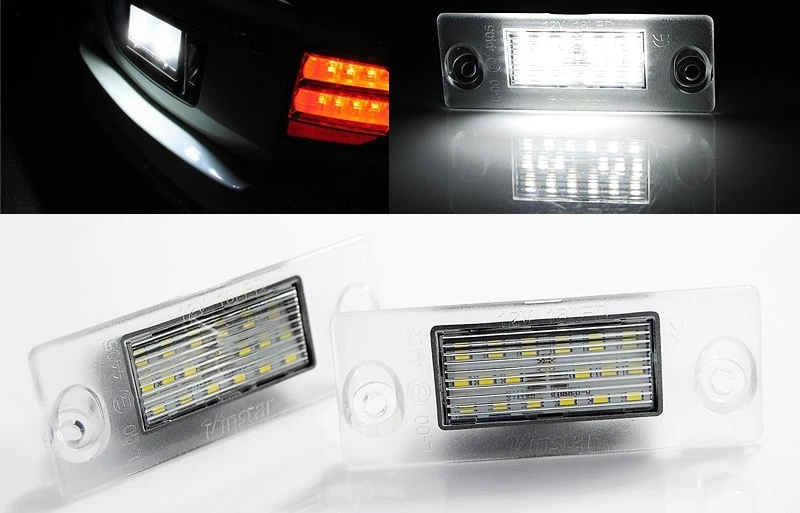 T-Tec Φώτα Πινακίδας LED A3 8L 96-00 / A4 B5 94-98