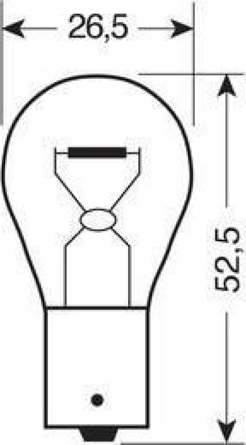 Lampa P21W-BA15s Σετ Λαμπάκια 2τμχ